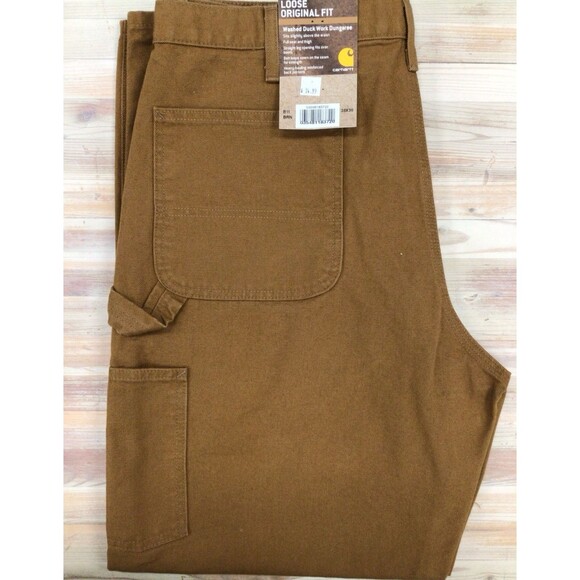Carhartt Other - Carhartt Loose Original Fit Washed Duck Work Dungaree B11 BRN Size 38X30 NEW